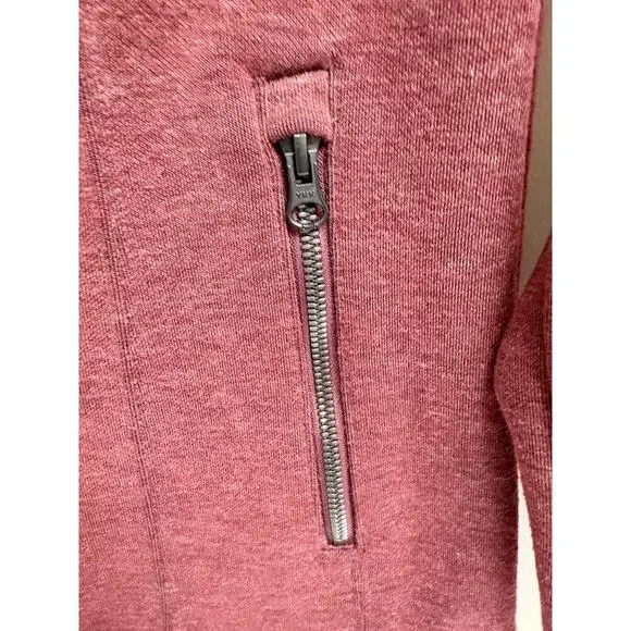 The North Face Women’s Jacket Small Red Full Zip Fleece Blend Long Sleeve - Picture 4 of 7